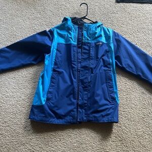 Patagonia Kids Two-Tone Blue Raincoat